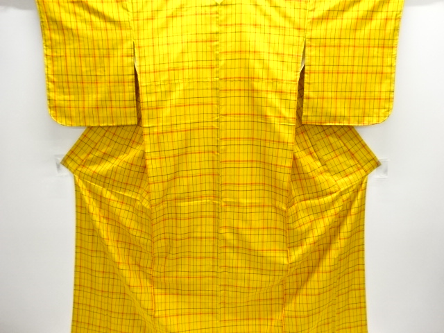 JAPANESE KIMONO / YONEZAWA TSUMUGI / ENSEMBLE / WOVEN GRID